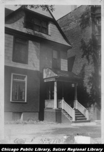 This undated photo from the Sulzer Library's Ravenswood Lake View Historical collection shows the Sandburg home some years ago.